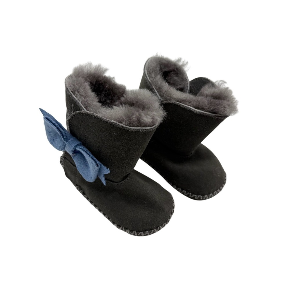 Baby Ugg Ozlana Suede 100% Sheep Skin Lined Winter Boots Size 2/3